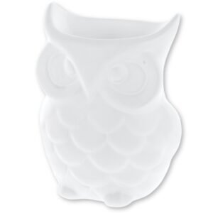 Kominek do olejków Biały Sowa Podgrzewacz do wosku Ceramiczny AROMATERAPIA